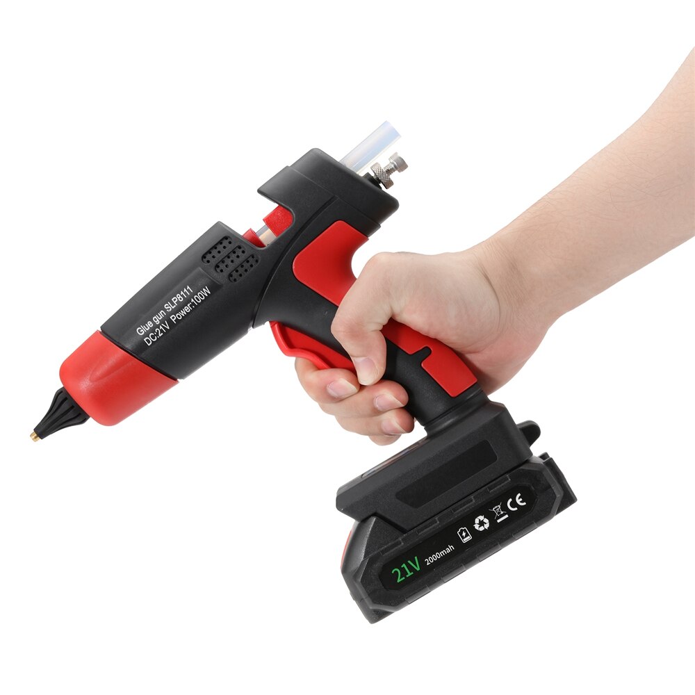 21V Melt Glue Gun Rechargeable Cordless Electric Fuse Glue Gun For 11mm Glue Stick Lithium Battery Home DIY Repair Tool