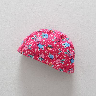 Girls Swimming Caps 2-8years Swim Hats Printed Floral Style Swimming Caps Children CZ1023: Rose