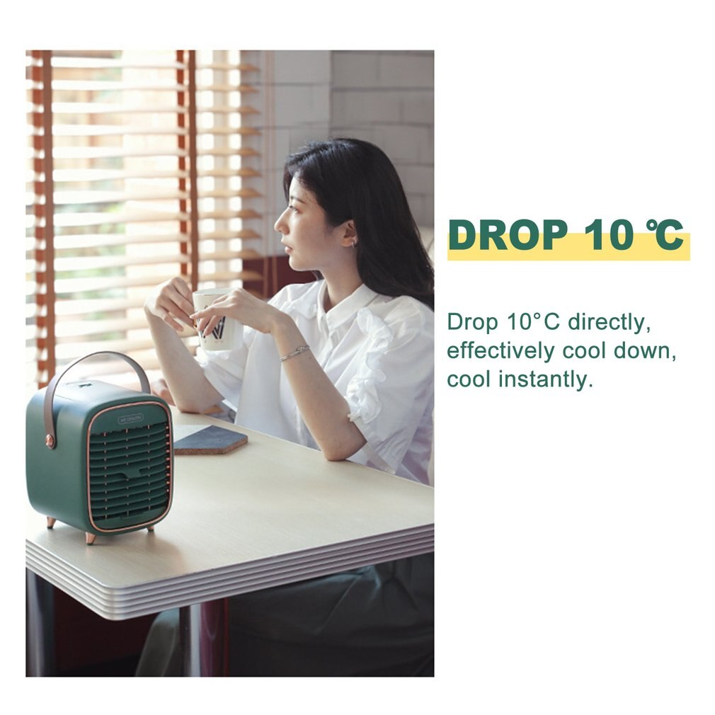 Mini climatiseur Portable refroidisseur d'air 7 couleurs LED USB personnel espace refroidisseur ventilateur ventilateur de refroidissement