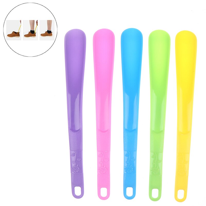 1pc 32cm Pro Shoe Horns Plastic Shoe Horn Spoon Shape Shoehorn Shoe Lifter Flexible Shoe Lifter Shoes Accessories 32*4cm