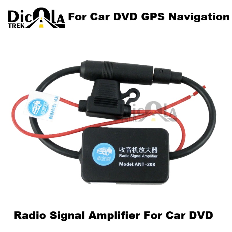 Dc 12v auton fm radiosignaali antenni vahvistin vahvistin auton radio signaalin vahvistin metallikuori auton dvd gps-soitin