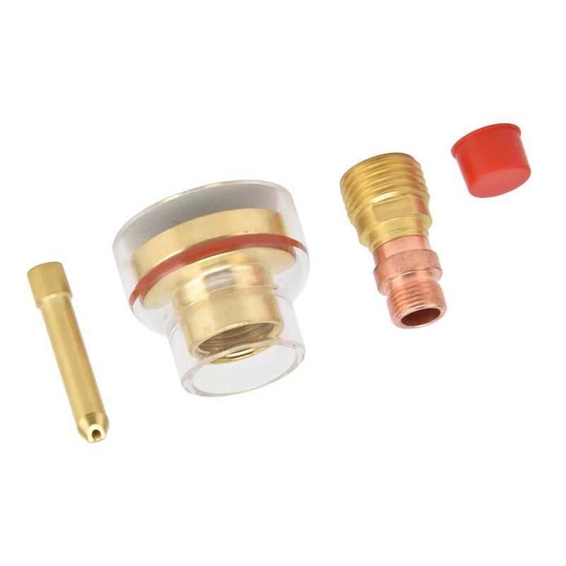 Palnik robić spawania szklany kubek 1.6mm spawanie TIG zestaw palnik robić spawania szklany kubek Collet szklana dysza argonu palnik robić spawania robić WP 17/18/26