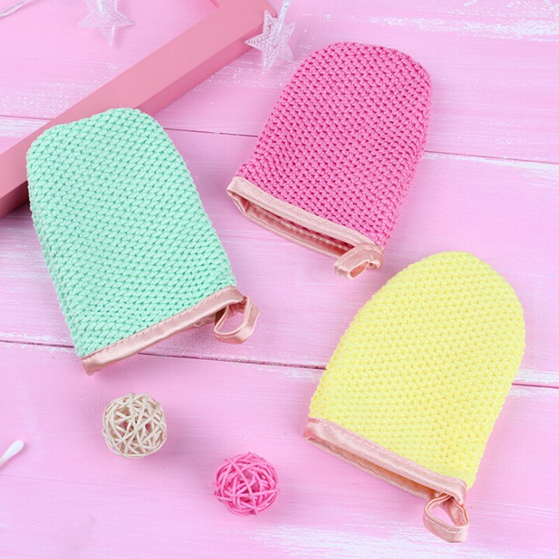 1pc Random Comfortable Microfiber Facial Cloth Face Towel Water Remover Cleansing Glove Reusable Remover Tool