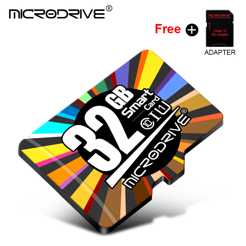 Tarjeta Micro SD TF de de 64GB y 128GB, tarjeta de memoria Class10 de 32gb y 16gb, tarjeta de memoria Micro sd C10 de alta velocidad: 32GB