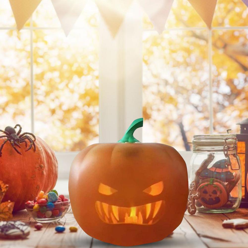 Halloween Flash Talking Animated LED Pumpkin Projection Lamp for Halloween Home Party Pumpkin Lantern Home Decor Props