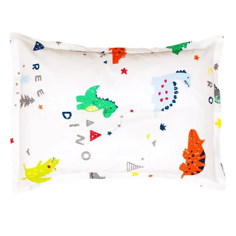 35*50CM 100% Cotton Baby Pillowcase kids pillow case Animal infant Newborns pillow cover Cartoon Children Pillowcase boys girls: Yellow