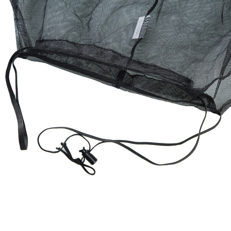 Gorro de pesca con mosquitera para insectos, gorro de protección para el verano, gorra de pesca de malla, sombrilla para exteriores, cubierta de cabeza de cuello único