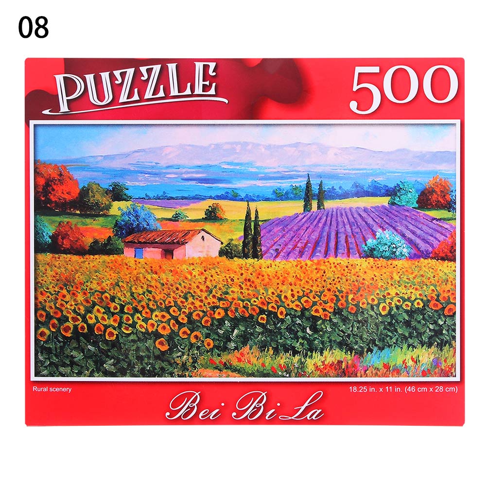 500 stück Bildungs Puzzle Puzzle Dekompression Spiel Erwachsene Rätsel Spielzeug Landschaften Rätsel Wohnkultur: 8