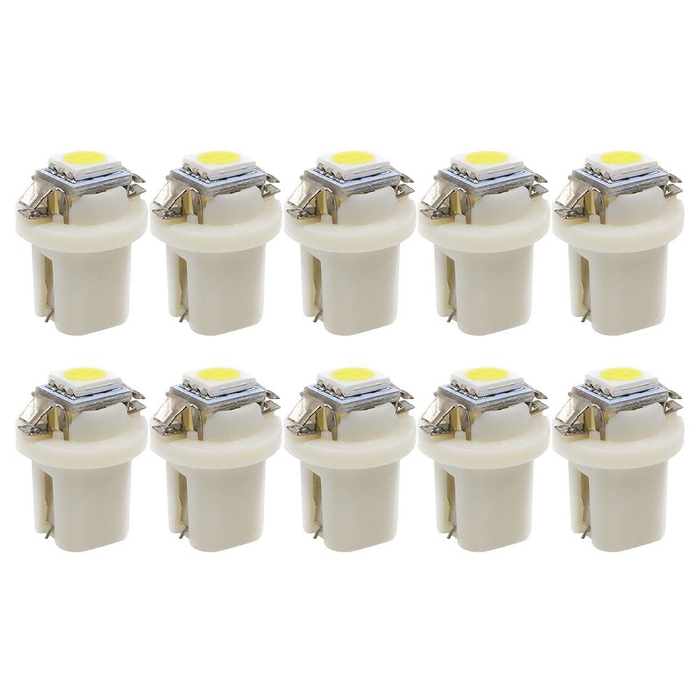 12V Led Bulb Dash Lights LED Lamp Dashboard Light Bulbs Kit For Instrument Panel Cluster Gauge 10PCS: white