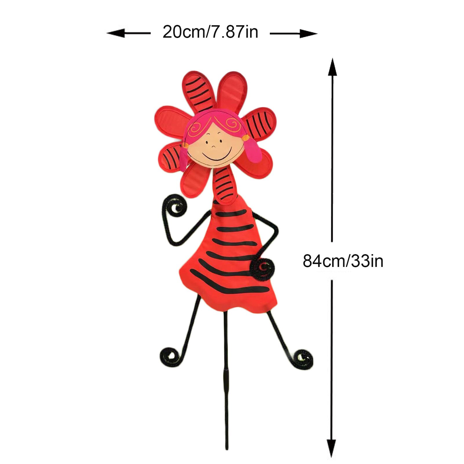Moulin à vent en plastique coloré pour petite fille, décoration de jardin, jouet pour enfants