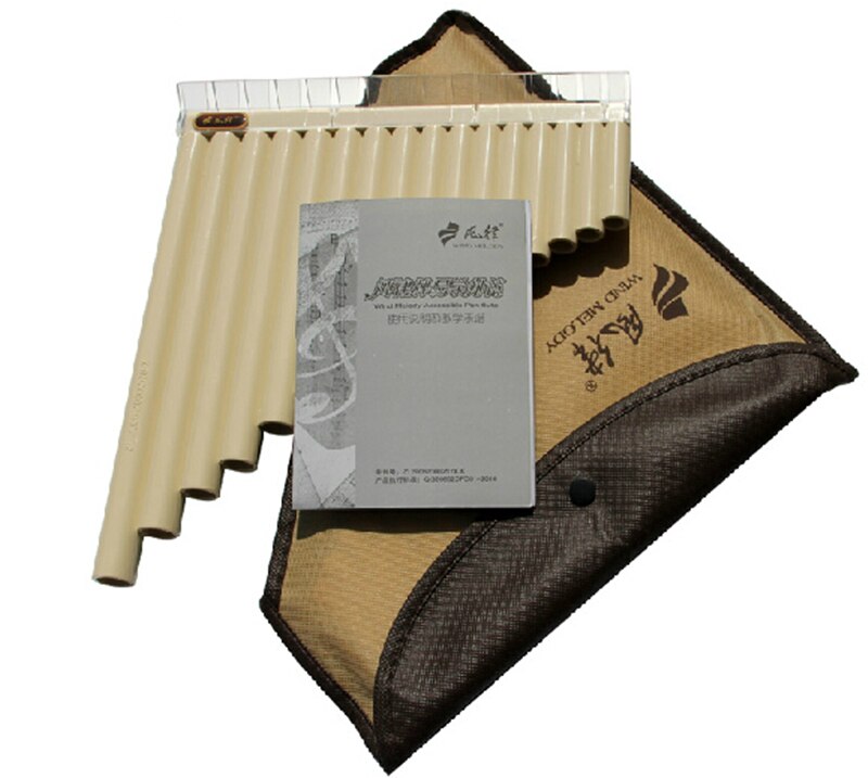 16 buizen ABS Pan Fluit Wind Instrument Panfluit C Sleutel Flauta Handgemaakte Panflute Flauta Folk Muziekinstrumenten 16 Buizen Panflute