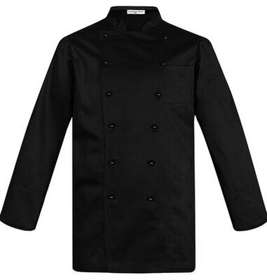 long sleeve chef tops chinese restaurant chef uniforms chef clothes women cook uniforms: black / L