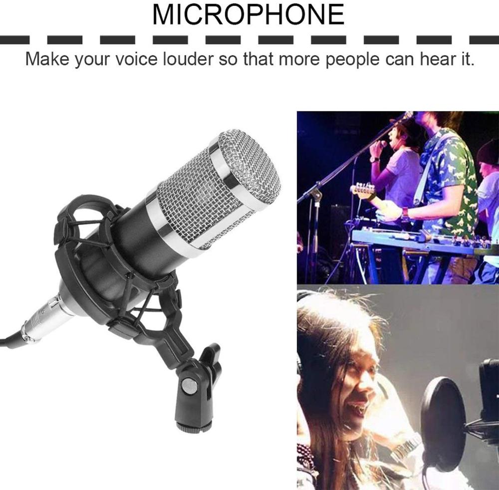 BM 800 microfone Studio Microphone microfone bm800 Condenser Sound Recording Microphone For computer PC