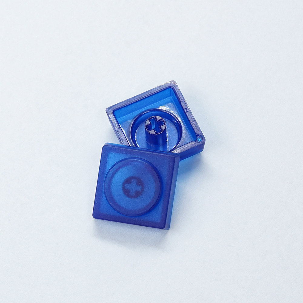 Custom 20 Pcs Toy Bricks Keycap Low Profile Keycaps Blank 1u Backlit Key cap PBT DIY Key Caps for Mx Switch Mechanical Keyboard: PURPLE