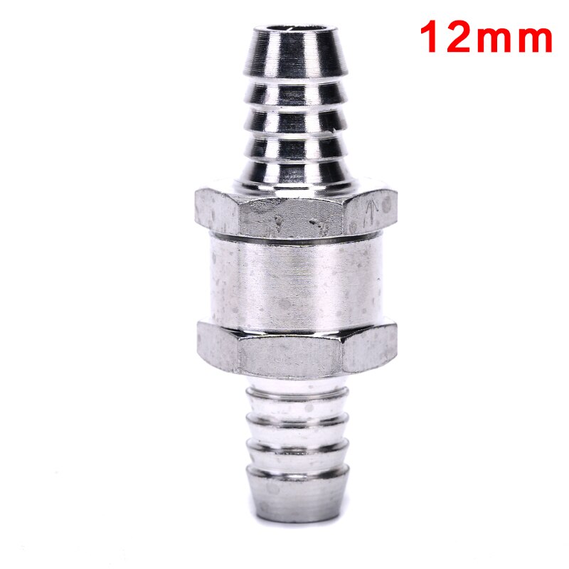 6/8/10/12mm One Way Valves Aluminium Alloy Fuel Non Return Check Valve One Way Fit Carburettor