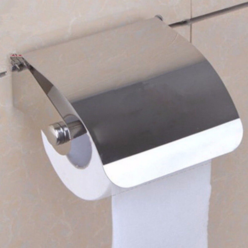 Stainless Steel Toilet Paper Holder Tissue Holder Roll Paper Holder Box Durable Bathroom Accessories