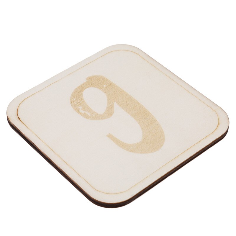 1pcs Nordic Style Baby Birth Month Number Birthday Commemorative Milestone Card Newborn Full Moon Photography Props: 9
