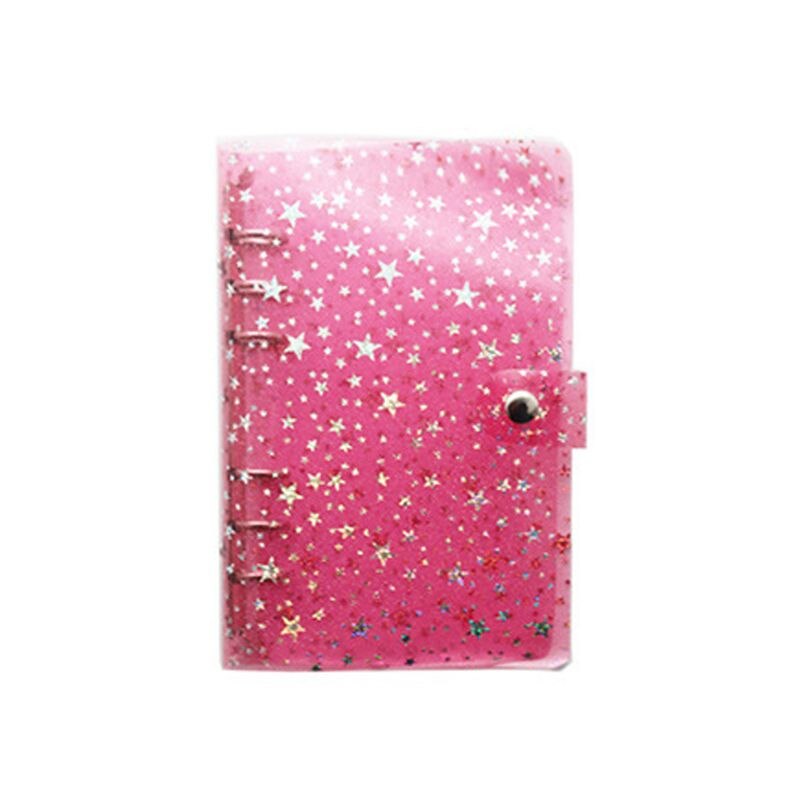 A5 A6 stars transparent binder notebook notebook inner core cover notebook diary notepad office stationery: PK  A6