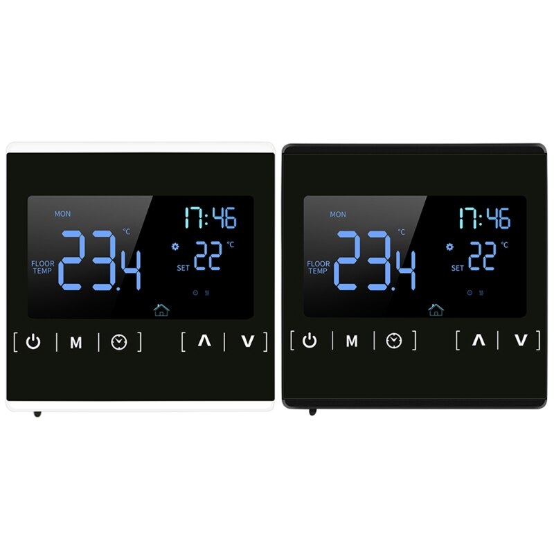 Ac85 ~ 250v vloerverwarming elektrische kamerthermostaat temperatuurregelaar 220v 16a 35ed