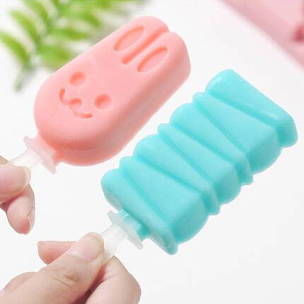 Leuke Silicone Popsicle Mold Set Diy Handgemaakte Ijs Maken Gereedschap Praktische Candy Bar Creatieve Dessert Mold Ice Cube lade