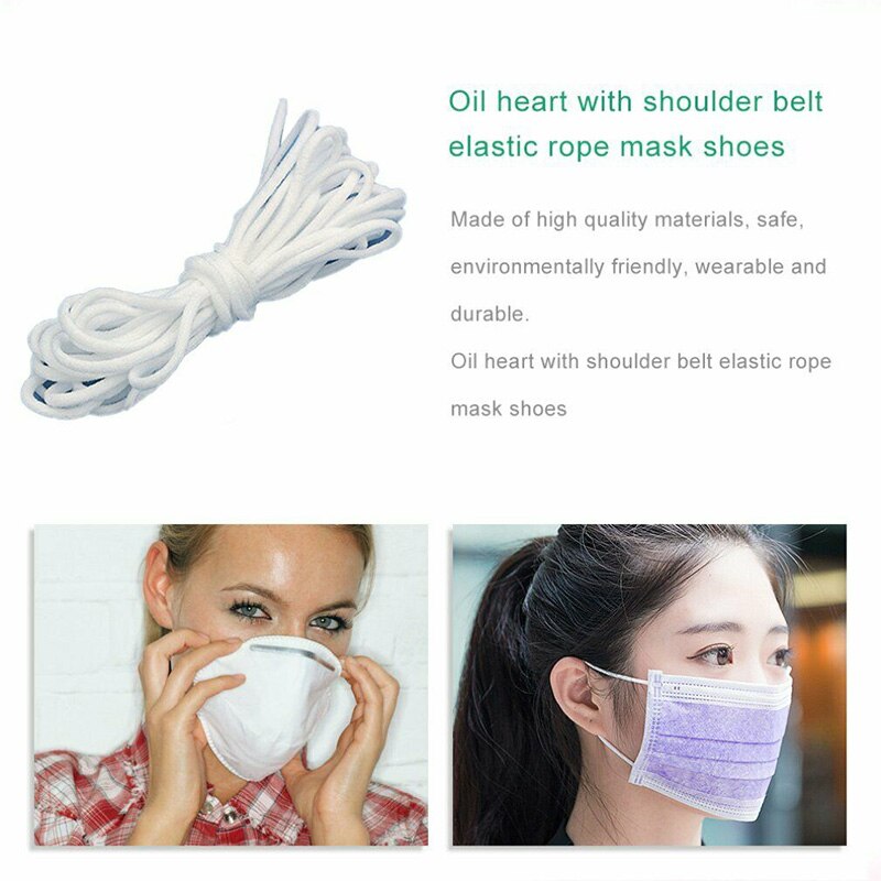 100/50/30/5M Masker Elastische Touw Hoge-Elastische Ronde Elastische Band Ronde Elastische Touw rubberen Band Elastische Lijn Diy Naaien Accessoire