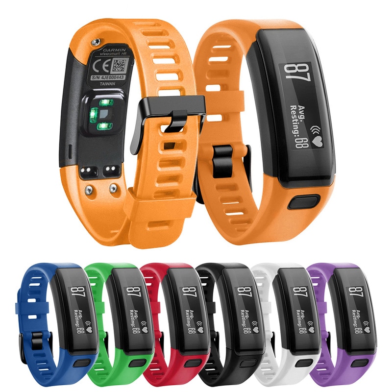 Bunte Weiche Silikon Armband Ersatz Sport Band Für Garmin Vivosmart HR 145mm-210mm Handgelenk Armband Armband