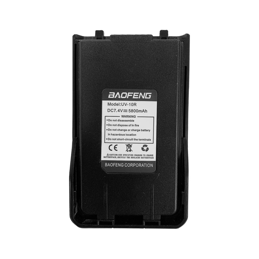 Baofeng UV-10R batteria ad alta capacità 5800mAh lunga Standy Radio bidirezionale UV10R batteria di ricambio USB ricarica batteria Extra