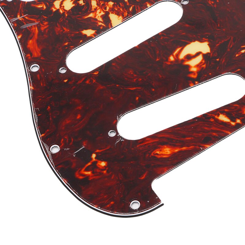 Red Tortoise Shell Pickguard 3 Ply Scratch Plates For Precision Bass PB Guitar