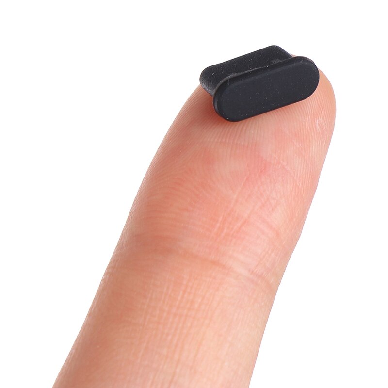 5 sztuk osłona pyłoszczelna Cap Jack wtyczka ładowarki type-c Port Anti-dust do telefonu komórkowego 2022 nowy Solid Black