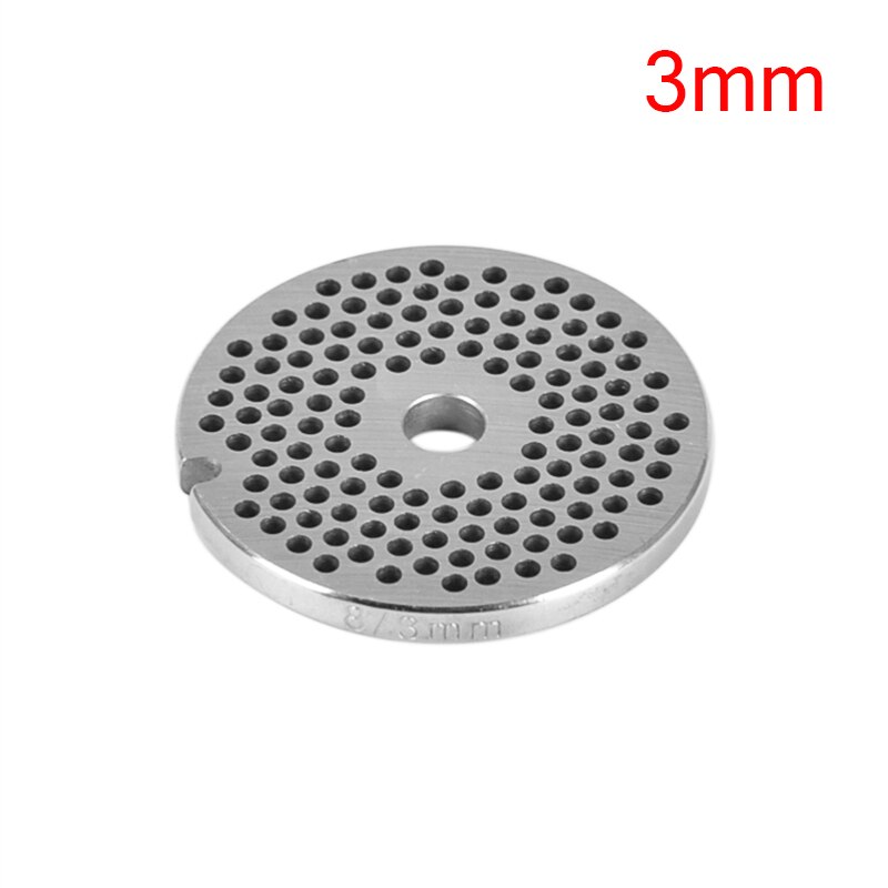 Type 8 Meat Grinder Plate Disc 3/4.5/6/10/12/16mm Stainless Steel Grinder Disc Machinery Parts: 3mm