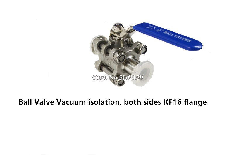 Ball Valve Vacuum isolation, both sides KF16 flange