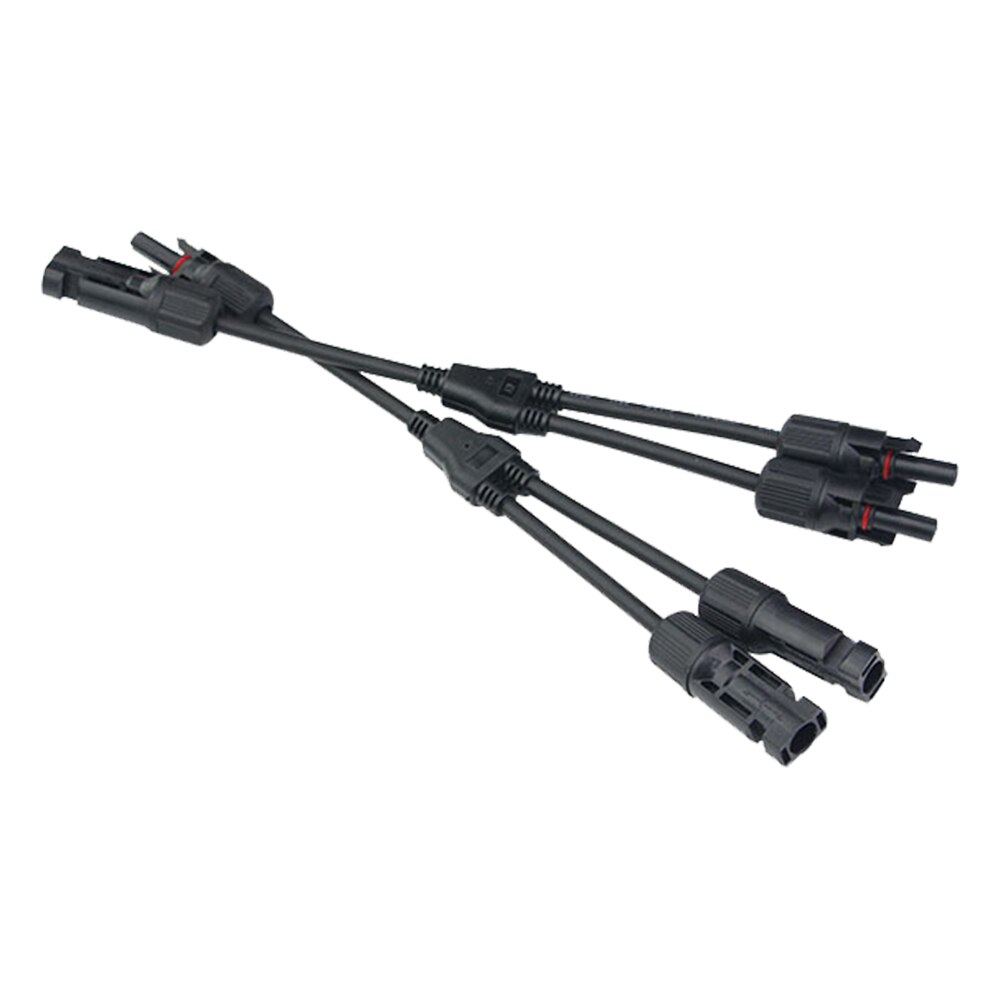 2 IN1 Solar Connector PV Connector Male to Female Solar Parallel Connector DIY Solar Kits System