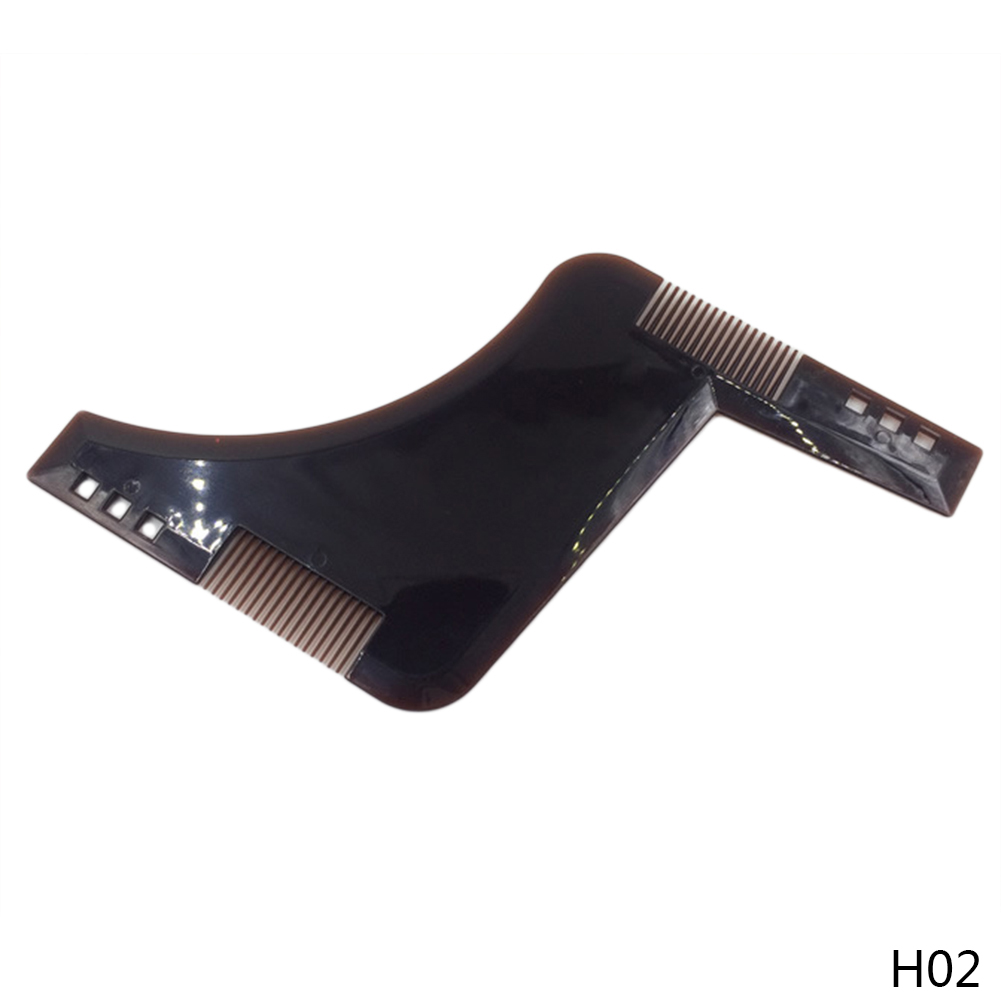 Double-side Beard Shaping Styling Template Beard Comb Men Shaving Tools ABS Comb for Hair Beard Trim Template Combs