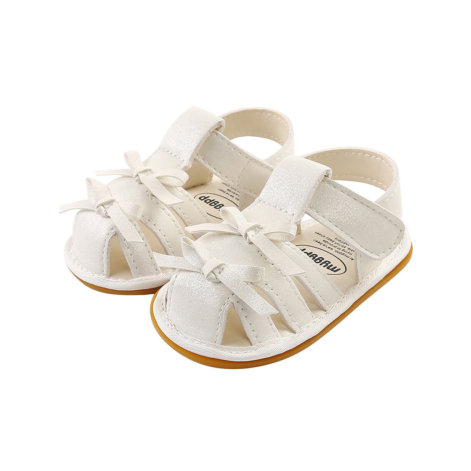 Summer Kids Shoes Sweet Princess Children Sandals for Girls Toddler Baby Soft Breathable Hoolow Out Kids Bow Shoes#4: White / 13