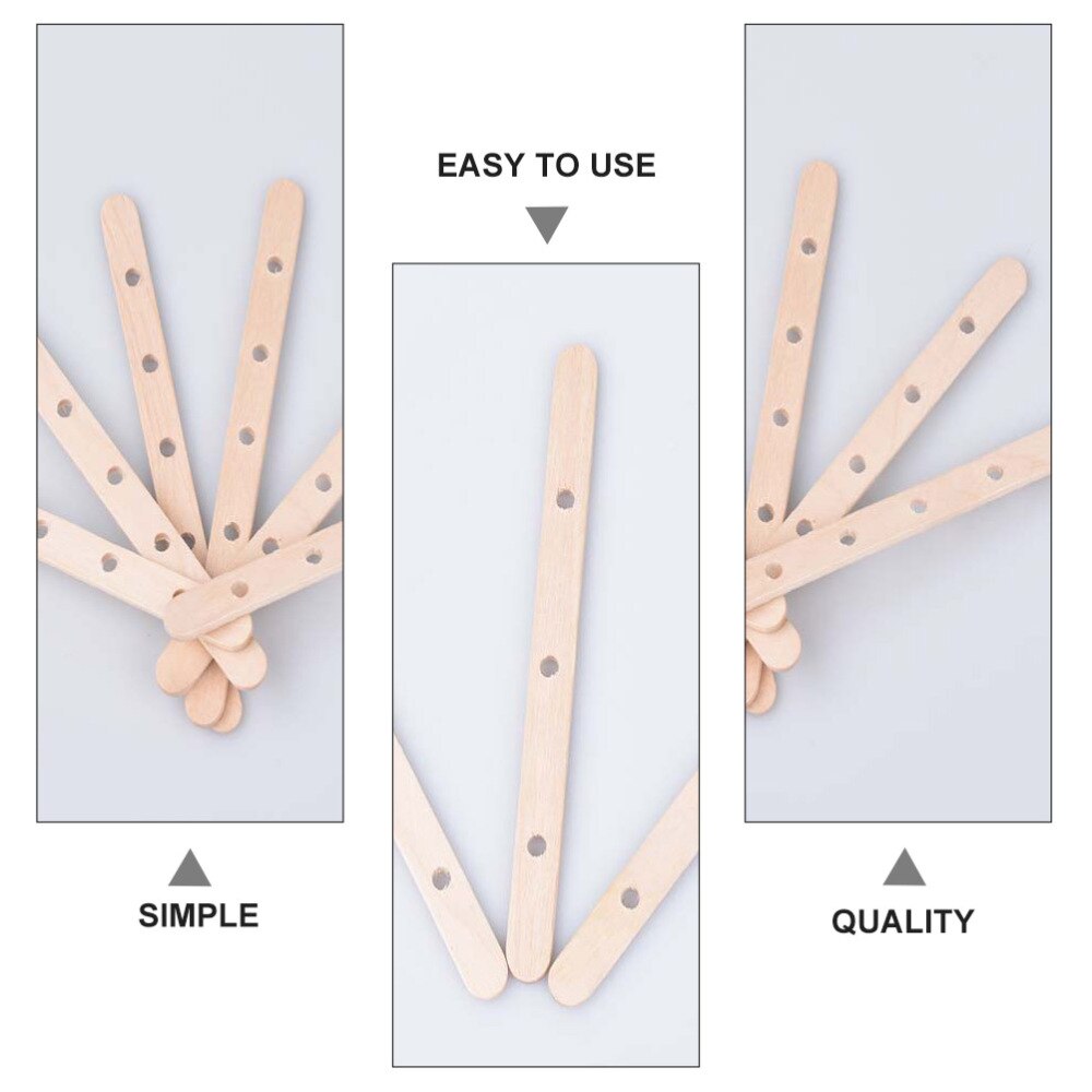 100Pcs Houten Kaars Lont Houders Diy Kaars Lont Bars Voor Kaarsen Maken