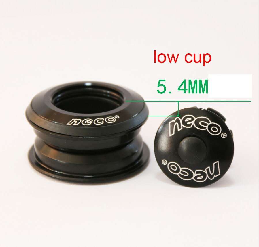 Neco bearing Headset integrated Threadless 1.125 1 1/8 44 44mm for VPA41 28.6 Straight Frok MTB Headset Road Bike: low cup
