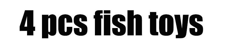 The Original Fish Toy Swim in water Fish Toys For Cat: 4pcs Fish Toys