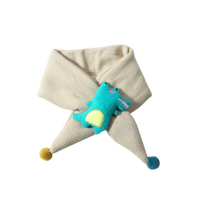 60-80cm Baby Schal Jungen Mädchen Winter Wärmer Karikatur aufbringen Schal Kleinkind Dicke Baumwolle Kragen Schals Kleinkind Halstücher: E