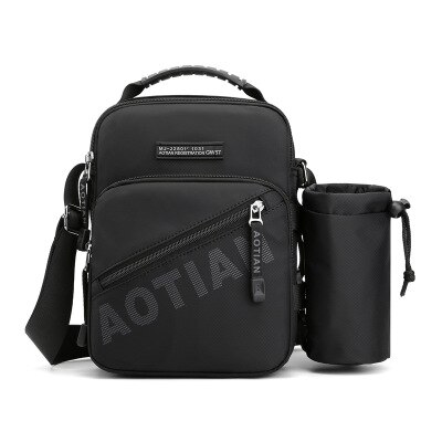 men&#39;s water bottle bag shoulder messenger handbag multifunctional lightweight waterproof satchel travel small bag: e