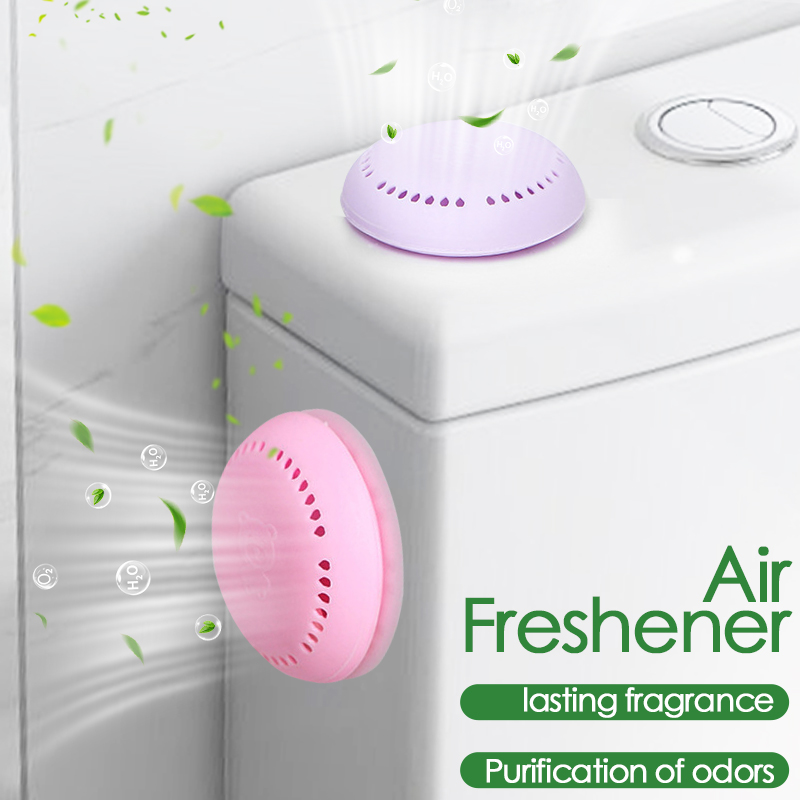 Toilet Aromatherapie Geur Blijvende Deodorant Luchtverfrisser, Ronde Effen Aromatherapie Luchtverfrisser voor Slaapkamer Garderobe & Auto