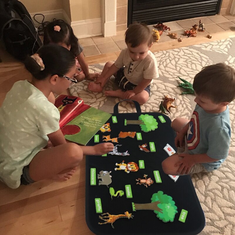 Peuters Educatief Speelgoed Zachte Speelgoed Vilt Board Leren Activiteiten Voor Sensorische Leermiddelen Leren Boord