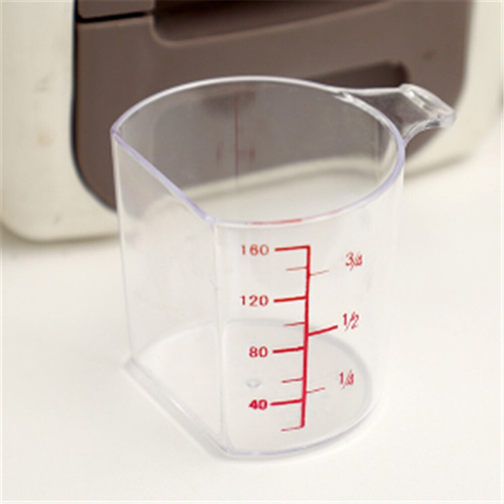 160ml Graduated Rice Measuring Cup Transparent Kitchen Supplies for Baking Beaker Rice Measuring Tools Cooking Aid