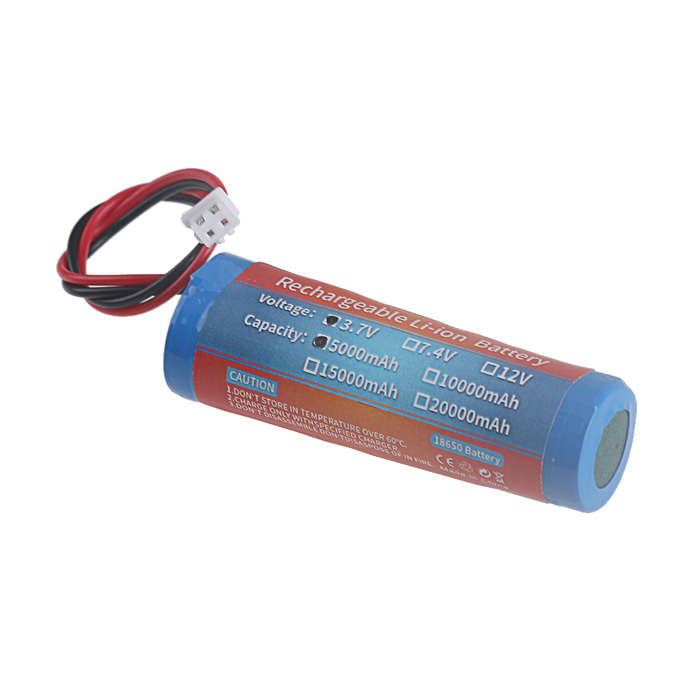 3.7v 7.4v 11.1v 12v 18650 10000 mah med kablar litiumjonbatteri med kretskort för bluetooth-högtalare med solcellsstrålkastare: Lila