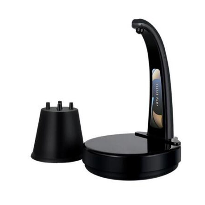 Automatische Contact Schakelaar Opladen Automatische Drinkwater Pomp Draagbare Elektrische Water Dispenser Fles Water Schakelaar: black