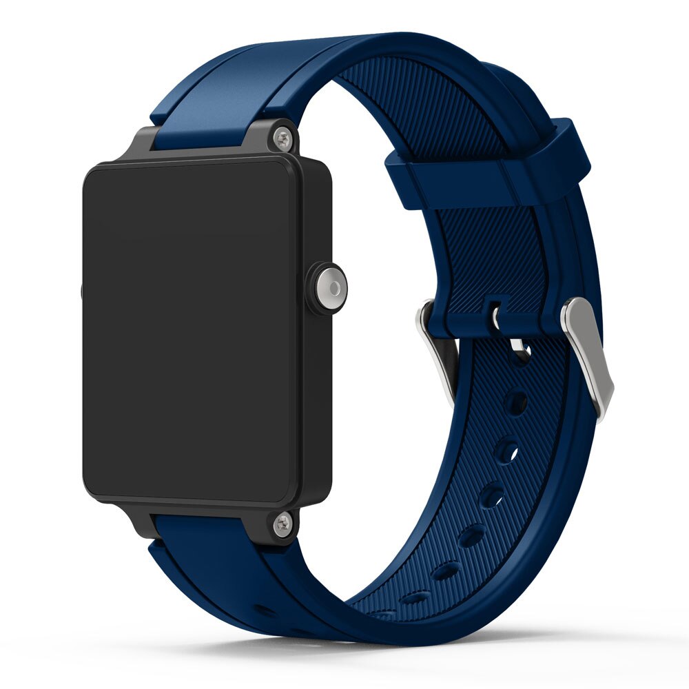 Nova substituição pulseira de silicone pulseira de relógio pulseira para garmin vivoactive acetato esportes pulseiras relógio correa reloj: Midnight blue