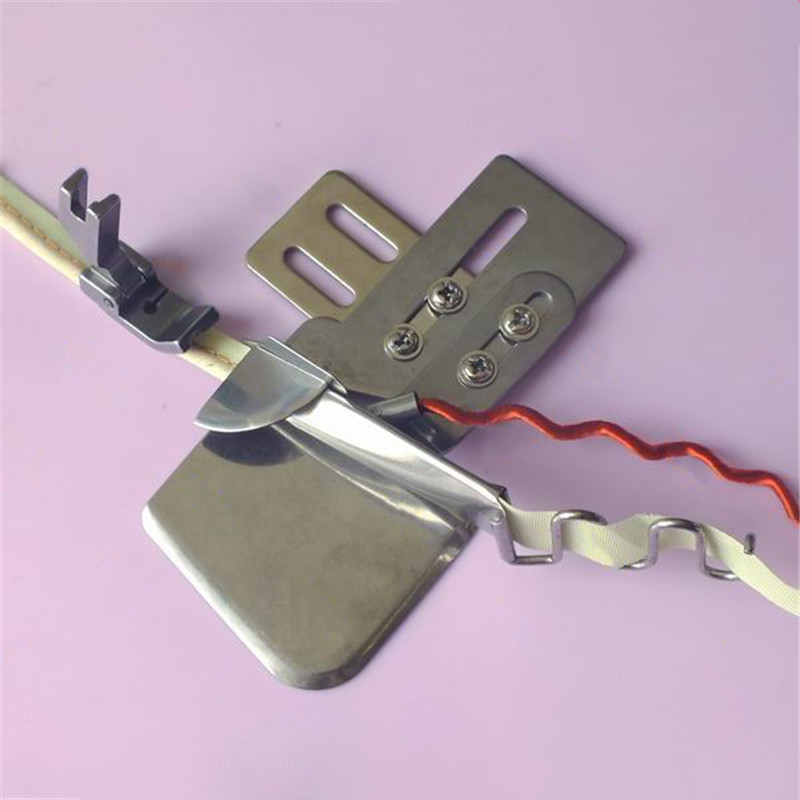 Industrial Sewing machine Piping Folder/Cord Tape Binder And Cording Foot, Welting Foot,The Thickest Rope 4mm diameter