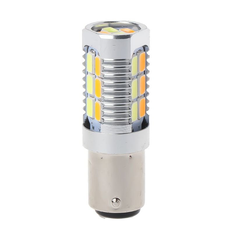 1Pc Dual Color Switchback 1157 50W 5630 Geel Wit Led Richtingaanwijzer Lampen
