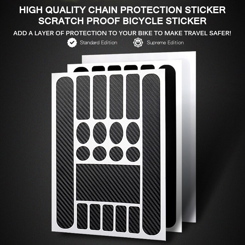 Carbon Fiets Beschermende Sticker Anti-Kras Fiets Frame Achter Vorken Protector Mtb Fietsen Chainstay Beschermende Film