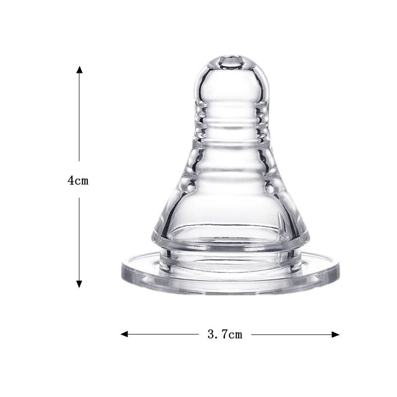 50 Stks/set Lsr Vervanging Tepel Voor Melk Verpleging Fles Zuigfles Standaard Maat Fopspeen Tepel S/M/ L Size Beschikbaar: Standard caliber