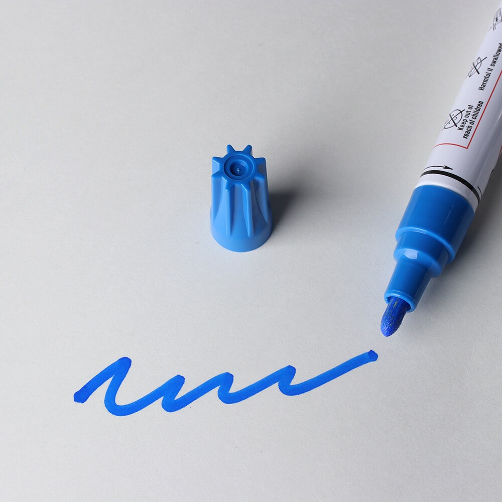 7 farben Universelle Wasserdichte dauerhaft Farbe Marker Stift Auto Reifenprofil Gummi Metall Graffiti Fettige Filzstift